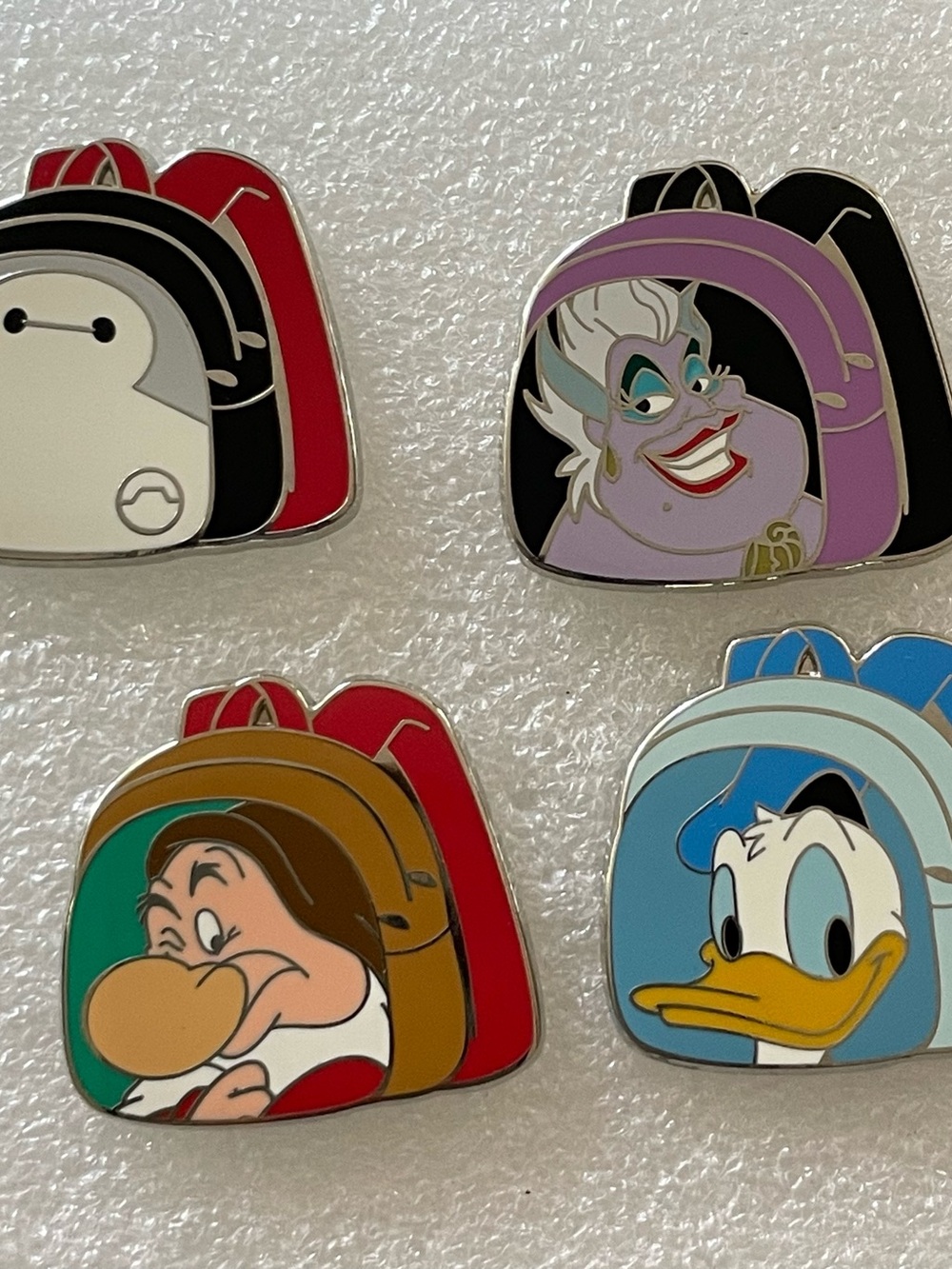 Disney Parks Magical Mystery Pins Pouch - Series 12  Backpack Pin Lot of 4